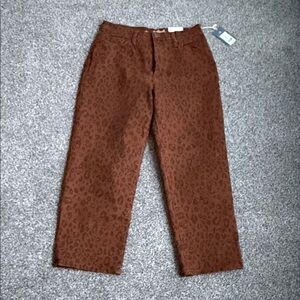Leopard Print Brown vintage pants
